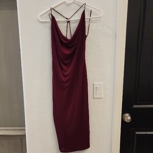 Windsor Deep Red Backless Dress